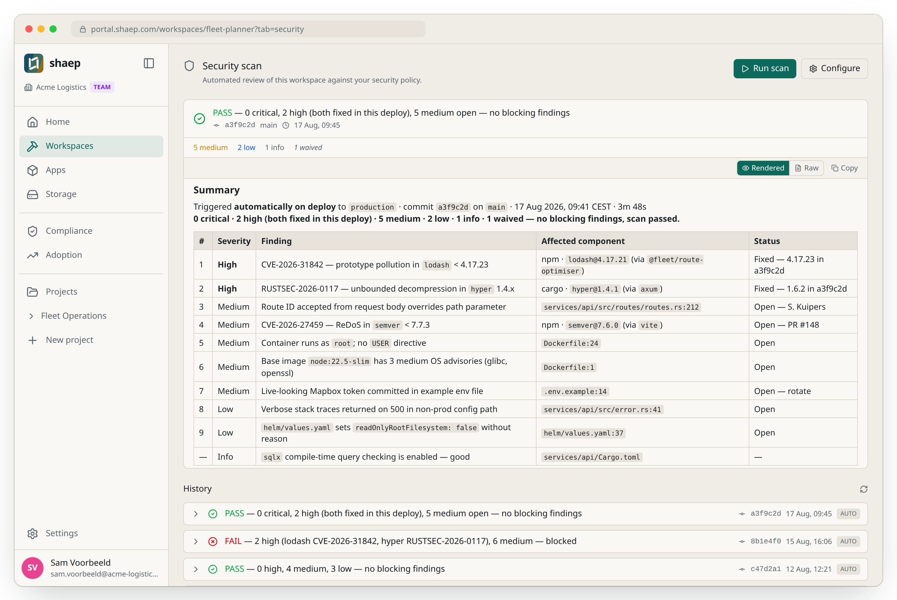 Security scanning in every pipeline